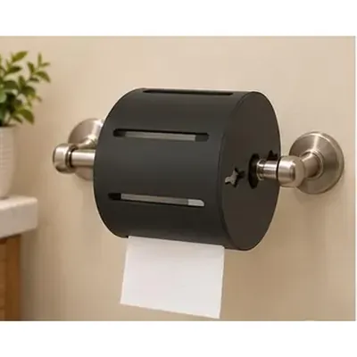 Two-post spring roll toilet paper holder